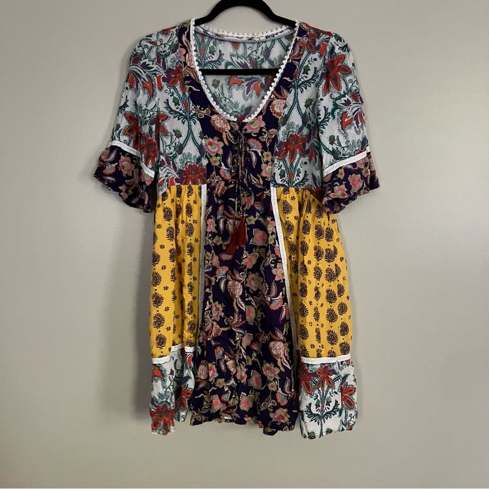 Anthropologie Lilka Patchwork Babydoll Dress - Picture 5 of 11